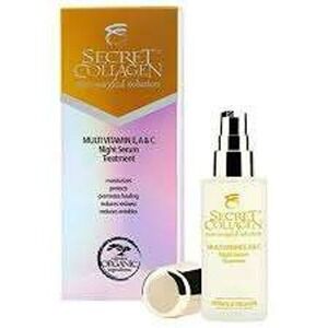 Secret Collagen Multi Vitamin E A C Night Serum Treatment Retinol Organic Sealed